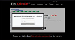 Desktop Screenshot of flex-calendar.com